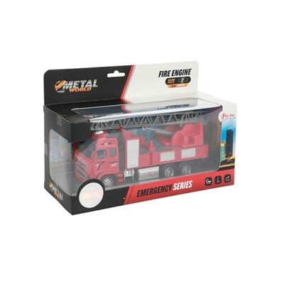 Toi-Toys Feuerwehrauto aus Metal ausziehbare Leiter Massstab 1:38 Металлическая пожарная машина с выдвижной лестницей Масштаб 1:38
