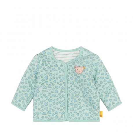 Steiff Wendejacke Jungle Feeling aus wattiertem Jersey Outdoorjacken Двусторонняя куртка Jungle Feeling из утепленного трикотажа Куртки для активного отдыха