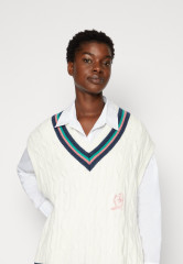 Tommy Hilfiger ICON  VEST SWEATER Jumper ecru ЖИЛЕТ ICON СВИТЕР Джемперы экрю