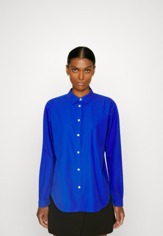 Tommy Hilfiger SOLID RELAXED Button-down blouse electric blue SOLID RELAXED Блуза на пуговицах синий электрик