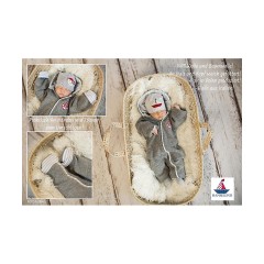 Hansekind Wollwalkanzug mit weich gefutterter Kapuze Шерстяной костюм с капюшоном на мягкой подкладке