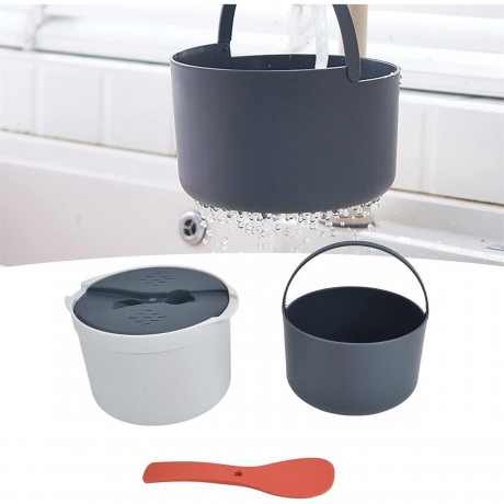 Yoyaxi Yoyaxi Reiskocher Mikrowellen-Reiskocher 2 Liter Fassungsvermogen, gute Versiegelung, Mikrowellen- und spulmaschinenfest Grun Рисоварка Yoyaxi Микроволновая рисоварка — емкость 2 литра, хорошая герметичность, можно использовать в микроволновой печи