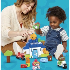 Mattel Mega Bloks Green Town Bau-  Lernspass Eco Haus Mega Bloks Green Town Building Образовательный экодом