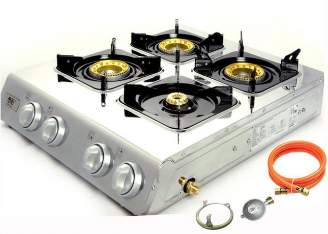 NJ The right choice NJ The right choice Gaskocher NGB-400, (Gas Camping mit Zubehor), NGB-400 Edelstahl Gaskocher 4 flammig Campingkocher 12KW Gasherd  NJ Правильный выбор газовая плита NGB-400, (газовая походная с аксессуарами), газовая плита из нержавею