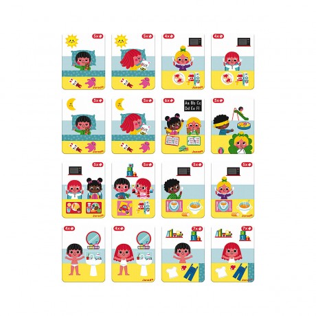 Janod Magnetbuch Lerne die Uhr Магнитная книжка Узнай часы