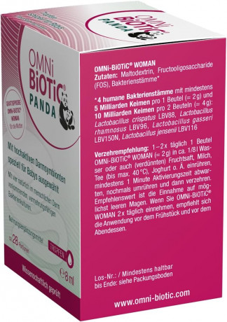 OMNI-BIOTIC Panda Tropfen, Пробиотик в каплях Омни-биотик Панда для детей с рождения, 4 штамма полезных бактерий, 8мл (курс на 28 дней)