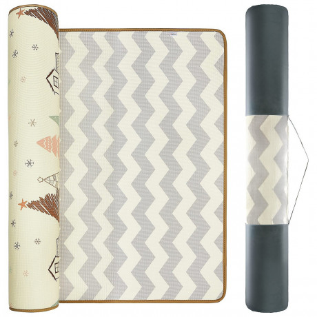 mamabrum Doppelseitige Krabbelmatte 180 x 150 x 2 cm Rutschfest Двусторонний коврик для ползания 180 x 150 x 2 см