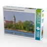 CALVENDO Puzzle CALVENDO Puzzle Blick uber den Anglersee auf die Kirche Sankt Sebastian Пазл CALVENDO Puzzle Вид на рыбацкое озеро и церковь Святого Себастьяна