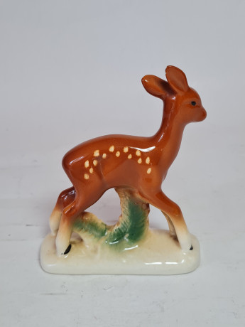 Фигурка винтажная "Олененок" Sitzendorf Thuringen, 12,5 x 10 см, Германия, 1960-70гг.