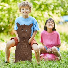 relaxdays Hupftier Lama in Braun Копытная лама в коричневом цвете