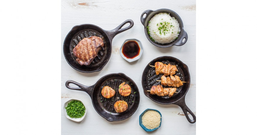 Lodge Lodge Grillpfanne L3GP, mit Stiel schwarz, O 16,5cm schwarz Сковорода-гриль Lodge L3GP, с черной ручкой, O 16,5см