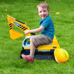 HOMCOM Rutschauto als Bagger Толкать машину как экскаватор