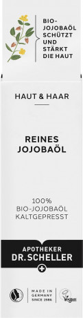 DR. SCHELLER Reines Jojobaoel, 30 ml, Dr. Scheller чистое органическое масло жожоба для лица, тела, волос и сухой кожи головы, 30 мл