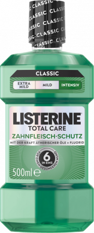 Listerine Mundspuelung Total Care Zahnfleischschutz, 500 ml, Listerine ополаскиватель для полости рта Total Care Zahnfleischschutz, комплексная защита десен 6 в 1, 500 мл