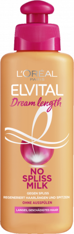 L'Oreal Paris Elvital Dream Length No Spliss Milk, 200 ml, Молочко для длинных волос против ломкости и секущихся кончиков, с растительными протеинами и касторовым маслом, 200 мл