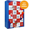 World of Sweets USA Adventskalender 2026 'rot-weiß-blau' zum Selbstbefüllen, Пустой адвент-календарь 2026 USA в красно-бело-синем оформлении, 24 отделения, для наполнения