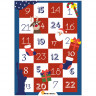 World of Sweets USA Adventskalender 2026 'rot-weiß-blau' zum Selbstbefüllen, Пустой адвент-календарь 2026 USA в красно-бело-синем оформлении, 24 отделения, для наполнения
