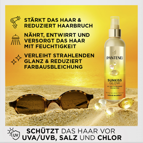 Pantene Pro-V Sunkiss Glow Leave-In Spray 75 ml, Несмываемый спрей для волос Sun Kissed Glow, 75 мл