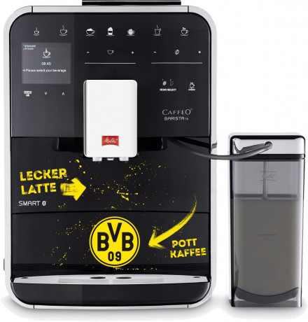 Melitta Melitta Kaffeevollautomat Barista TS Smart BVB-Edition, Fur Fans des Borussia Dortmund, 21 Kaffeerezepte 8 Benutzerprofile Полностью автоматическая кофемашина Melitta Barista TS Smart BVB Edition, для поклонников Боруссии Дортмунд, 21 рецепт коф