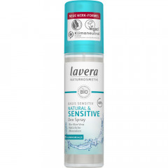 LAVERA Deo Spray basis sensitiv NATURAL &amp; SENSITIVE, 75 ml, Лавера Дезодорант-спрей для чувствительной кожи, био-алоэ вера, 75 мл