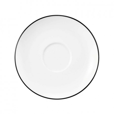 Seltmann Weiden Seltmann Weiden Modern Life Black Line Milchkaffeeobertasse 0,37 L mit Untertasse 2-tlg. Seltmann Weiden Modern Life Black Line Молочная кофейная чашка 0,37 л с блюдцем, 2 предм.