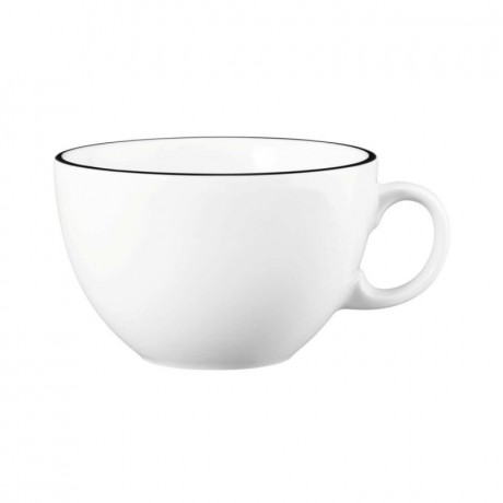 Seltmann Weiden Seltmann Weiden Modern Life Black Line Milchkaffeeobertasse 0,37 L mit Untertasse 2-tlg. Seltmann Weiden Modern Life Black Line Молочная кофейная чашка 0,37 л с блюдцем, 2 предм.