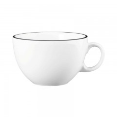 Seltmann Weiden Seltmann Weiden Modern Life Black Line Milchkaffeeobertasse 0,37 L mit Untertasse 2-tlg. Seltmann Weiden Modern Life Black Line Молочная кофейная чашка 0,37 л с блюдцем, 2 предм.