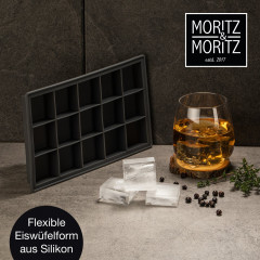 Moritz &amp; Moritz Moritz &amp; Moritz Eiswucrfelform eckig 2er Set grau Набор квадратных форм для кубиков льда Moritz &amp;amp; Moritz, 2 шт.