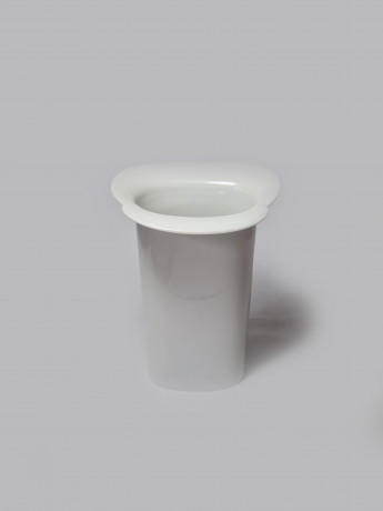 Arzberg Белая фарфоровая ваза, 12 x 13 x 19см, Германия, 1970-80гг.