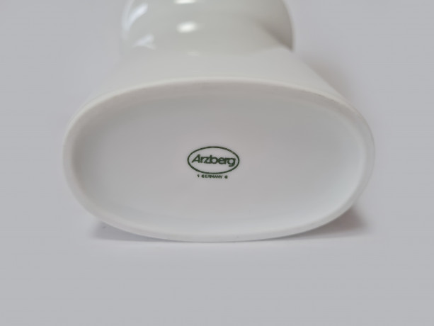 Arzberg Белая фарфоровая ваза, 12 x 13 x 19см, Германия, 1970-80гг.