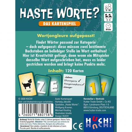 HUCH! Haste Worte? У тебя есть слова?