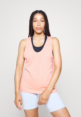 Tommy Hilfiger REGULAR TEE  Top coral blossom ОБЫЧНАЯ ФУТБОЛКА Верх коралловый цвет