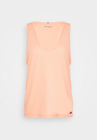 Tommy Hilfiger REGULAR TEE  Top coral blossom ОБЫЧНАЯ ФУТБОЛКА Верх коралловый цвет