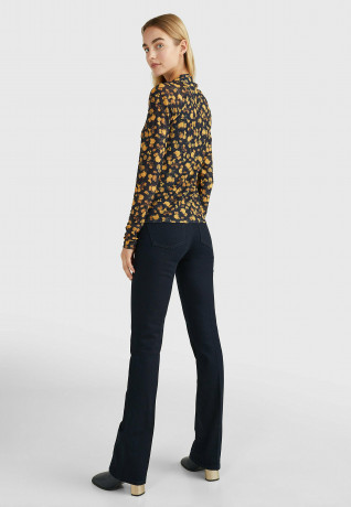 Tommy Hilfiger FLORAL PRINT  Long sleeved top frosted floral ditsy ЦВЕТОЧНЫЙ ПРИНТ Топ с длинными рукавами матовый цветочный дитси