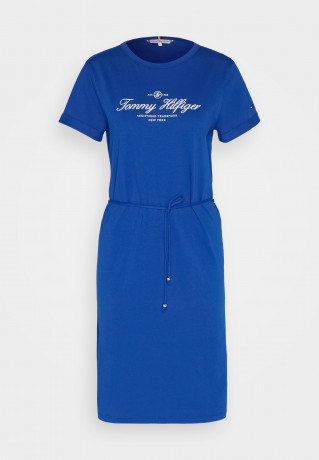 Tommy Hilfiger REGULAR SHORT DRESS Jersey dress ultra blue ОБЫЧНОЕ КОРОТКОЕ ПЛАТЬЕ Платье из джерси ультра синий