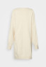Tommy Hilfiger SHORT DRESS Jumper dress heathered oatmilk КОРОТКОЕ ПЛАТЬЕ платье-джемпер овсяное молоко