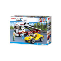 Sluban Abschleppwagen mit Plateau (338 Teile) Эвакуатор с платой (338 деталей)