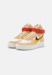 Nike Sportswear WMNS AIR FORCE 1 HI SE Sneaker high sesame/yellow ochre/sail/off noir/cinnabar/white WMNS AIR FORCE 1 HI SE Высокие кроссовки женские кунжут/желтая охра/парус/off noir/киноварь/белый