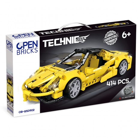 Open Bricks OPEN BRICKS Sportauto gelb OPEN BRICKS спортивный автомобиль желтый