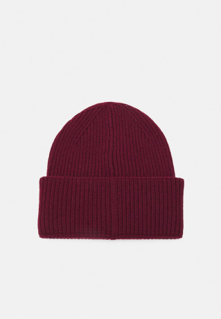 Tommy Hilfiger ELEVATED BEANIE Beanie rouge ПОВЫШЕННАЯ ШАПКА Шапочка румяна