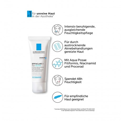La Roche-Posay ROCHE-POSAY Effaclar H Iso-Biome Feuchtigkeitspfl. ROCHE-POSAY Effaclar H Iso-Biome Увлажняющий крем