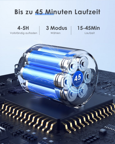 oyajia oyajia Akku-Hand-und Stielstaubsauger 6 in 1 Kabellos 22,2V Akkusauger 23000Pa Burstenlosen Motor, 225,00 W, beutellos, 45 Min. Laufzeit fur Hartboden, Teppich, Tierhaare Blau Беспроводной ручной пылесос oyajia Беспроводной беспроводной пылесос 6 в