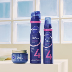 NIVEA Pflege &amp; Halt Styling Creme Gel, 150 ml, Нивеа Крем-гель для укладки волос, пантенол и витамин B3, естественный вид и сильная фиксация, 150 мл