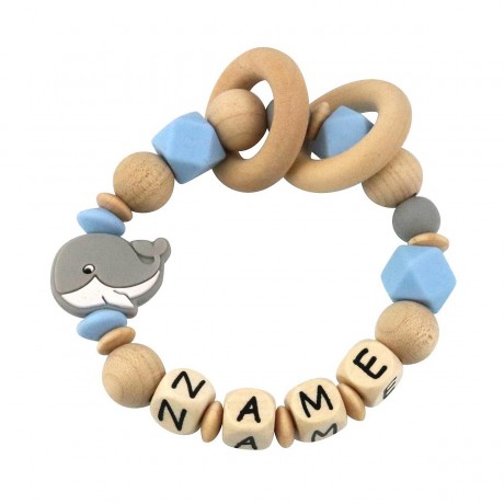 elefantasie Greifling Wal personalisiert mit Namen Игрушка для захвата кита