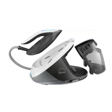 Philips Philips Dampfbugelstation Dampfbugelstation, Dennoch hohe Dampfleistung, um schnell hervorragende Ergebnisse zu erzielen Паровая гладильная станция Philips Паровая гладильная станция с высокой подачей пара для быстрого достижения отличных результ