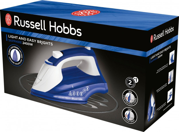 RUSSELL HOBBS RUSSELL HOBBS Dampfbugeleisen 26483-56 Light and Easy Brights Sapphire, 2400 W  Паровой утюг RUSSELL HOBBS 26483-56 Light and Easy Brights Sapphire, 2400 Вт