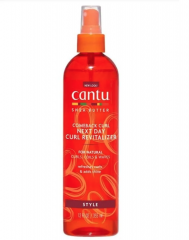 Cantu Shea Butter Curl Revitalizer 355ml, Спрей для кудрявых волос CGM (кудрявый метод), рефреш локонов на следующий день, против пушистости, увлажнение, 355 мл