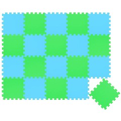 LittleTom Puzzlematte Uni Hellgrun Hellblau 20 Teile Коврик-пазл Uni светло-зеленый светло-голубой 20 штук