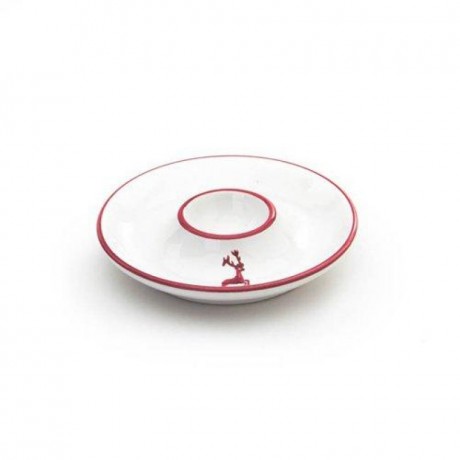 Gmundner Keramik Gmundner Keramik Bordeauxroter Hirsch Eierbecher glatt d: 12 cm Керамическая подставка для яиц из бордоского благородного оленя Gmundner гладкая d: 12 см