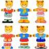 Woodyland Holzspielzeug Dress up Bar Girl \/ Legespiel Деревянная игрушка Dress up Bar Girl / игра-размещение